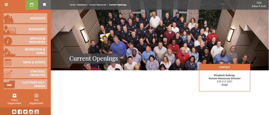 City Of Johns Creek Ga Jobs City of Johns Creek Login - City of Johns Creek